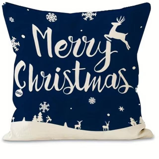 Navy Winter Pillow Cover Collection