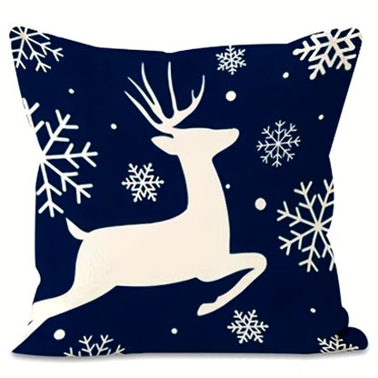 Navy Winter Pillow Cover Collection