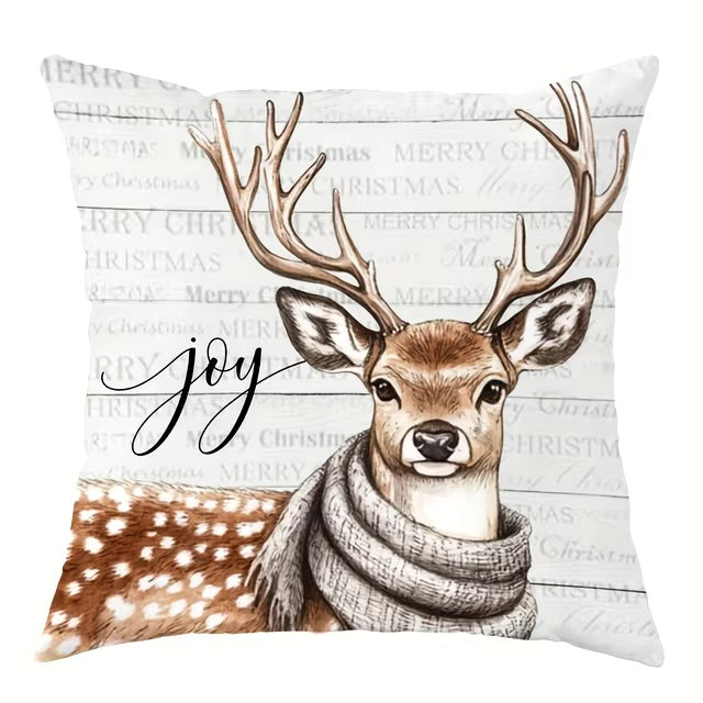 Plaid & Rustic Christmas Pillow Cover Collection