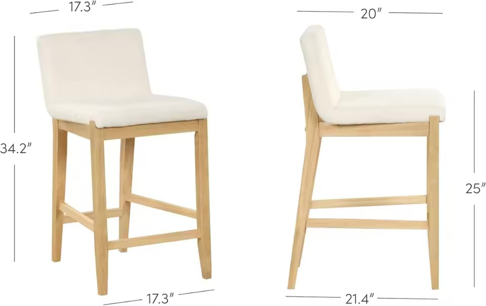 Gracie Upholstered Bar Stools Set of 4