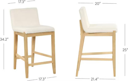 Gracie Upholstered Bar Stools Set of 4