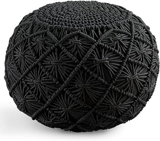 Selena Handcrafted Macrame Pouf