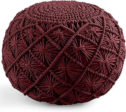 Selena Handcrafted Macrame Pouf