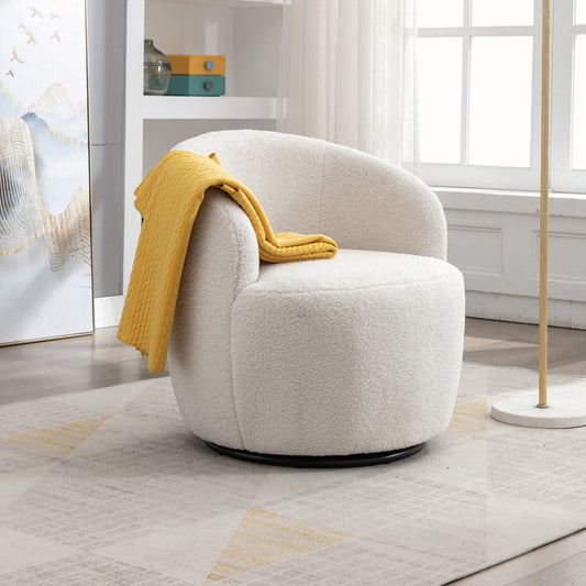 Sadie Sherpa Swivel Accent Chair