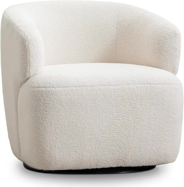 Sadie Sherpa Swivel Accent Chair