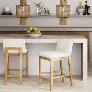 Gracie Upholstered Bar Stools Set of 4