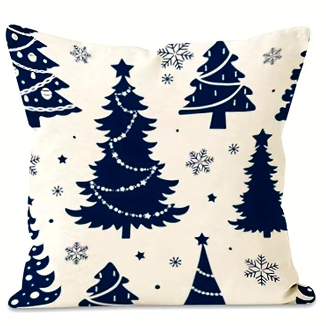 Navy Winter Pillow Cover Collection