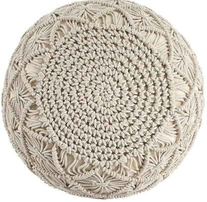 Selena Handcrafted Macrame Pouf