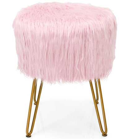 Lola Faux Fur Stool