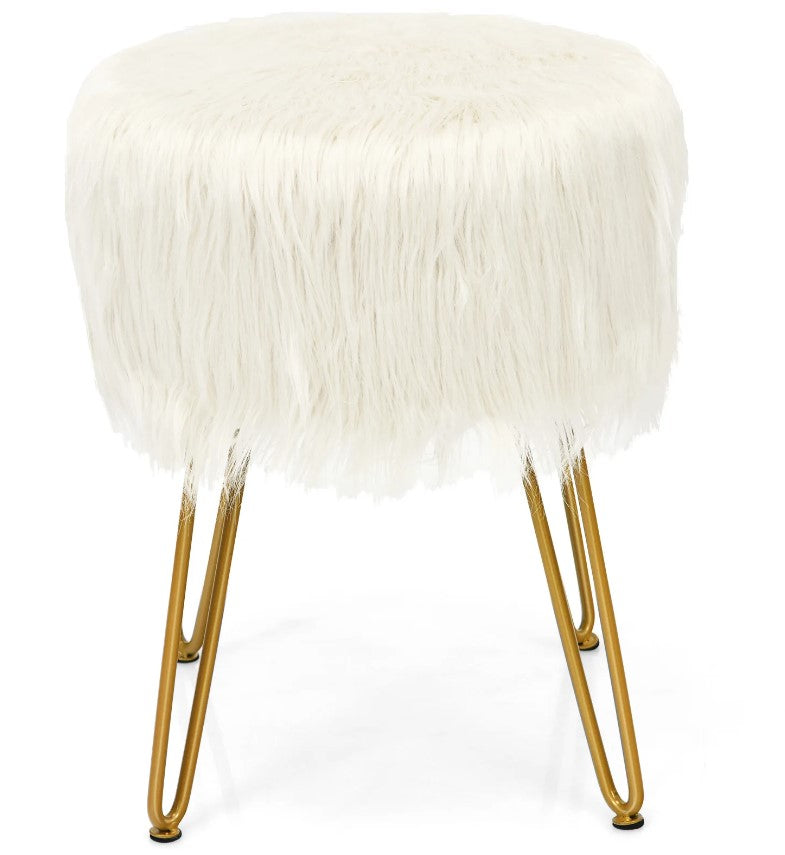 Lola Faux Fur Stool