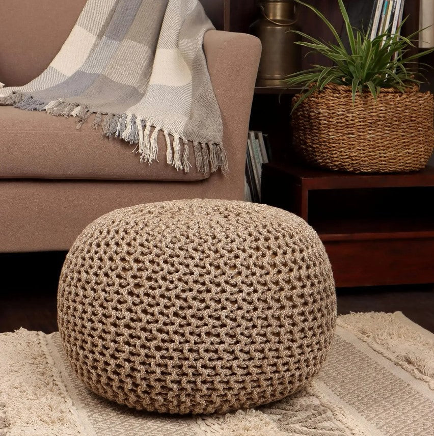 Chloe Knitted Pouf