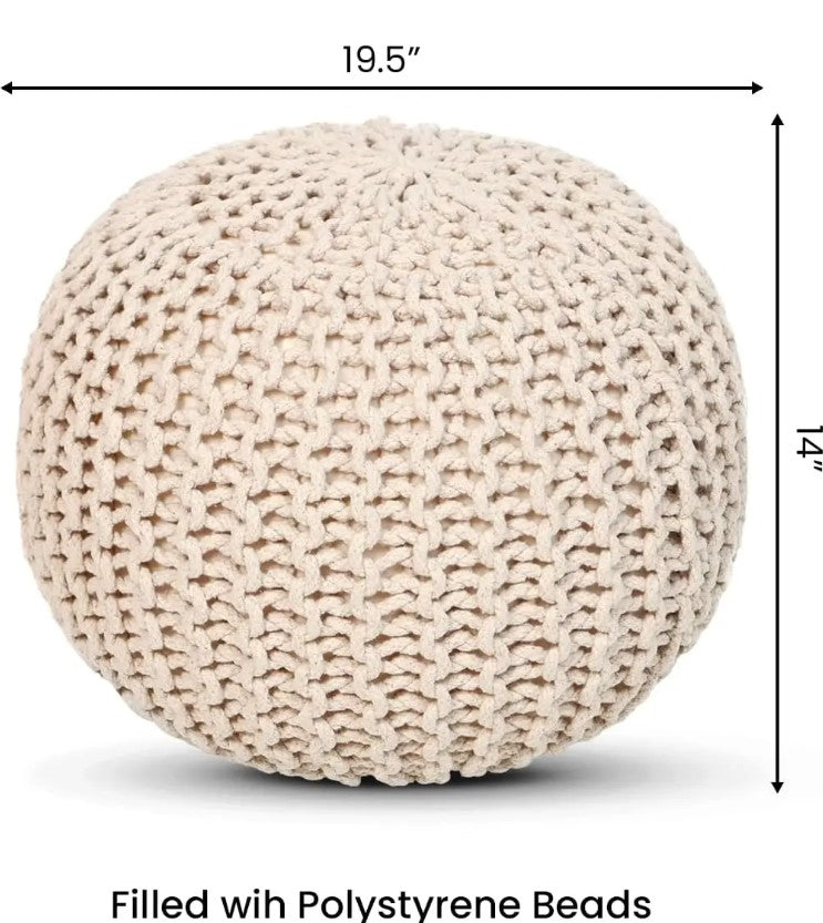 Hannah Knitted Pouf