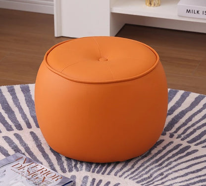 Jasmyne Faux Leather Ottoman