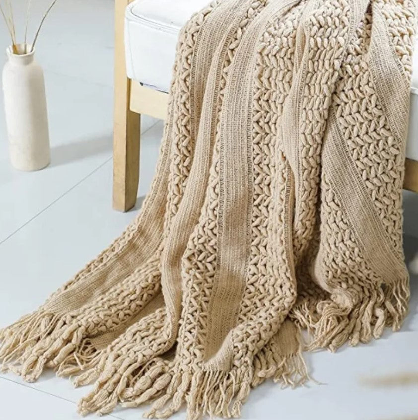 Willow Knitted Throw