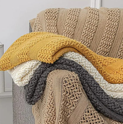 Willow Knitted Throw