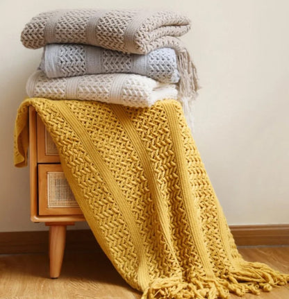 Willow Knitted Throw