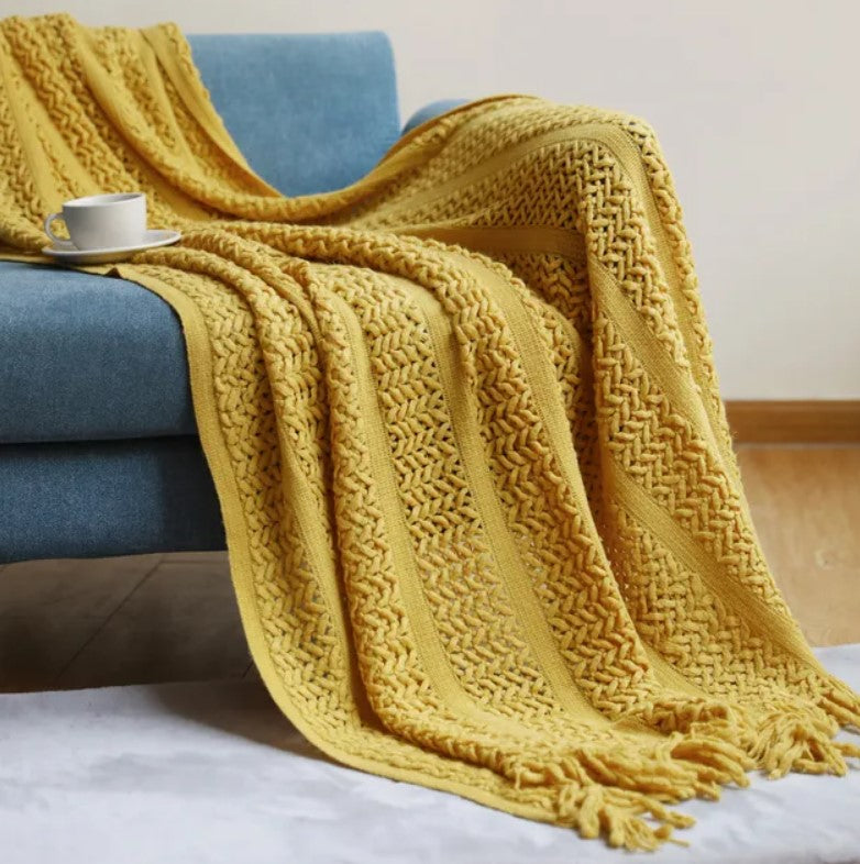 Willow Knitted Throw