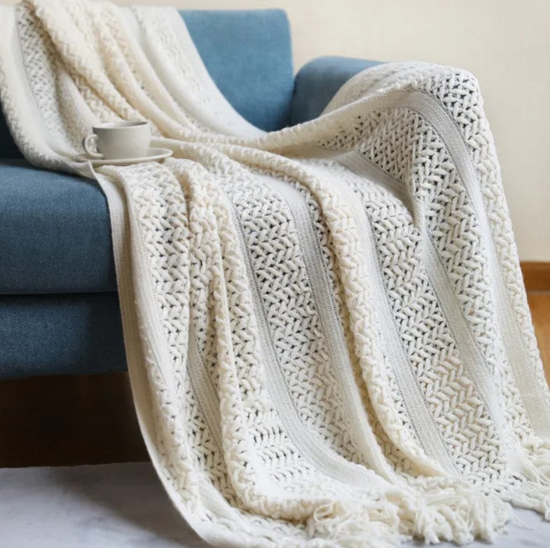 Willow Knitted Throw