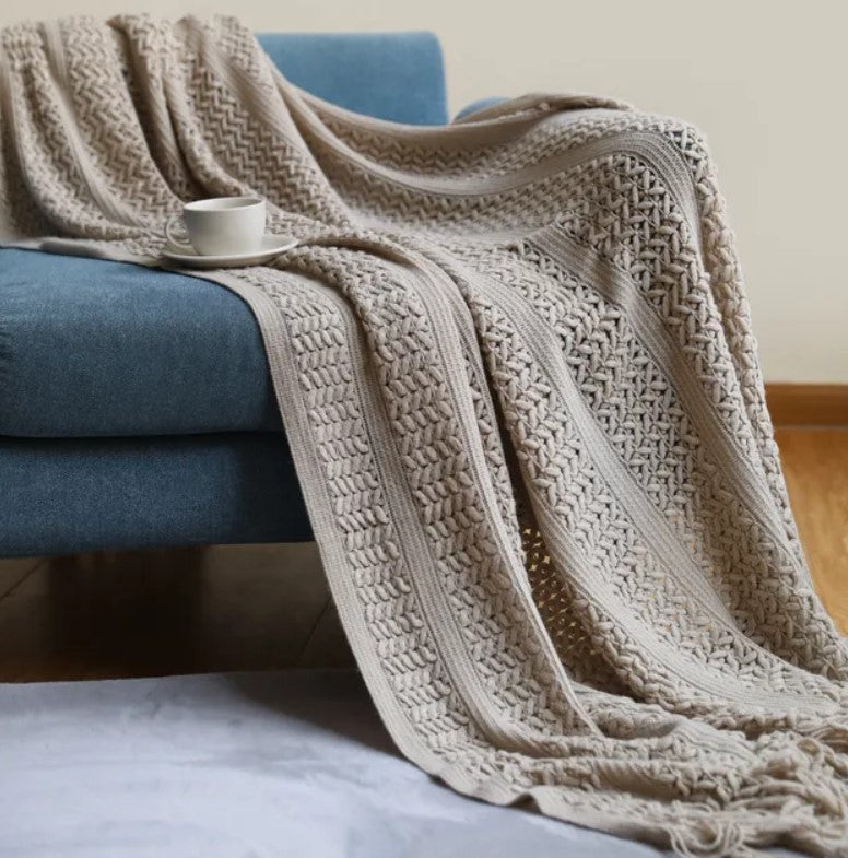 Willow Knitted Throw