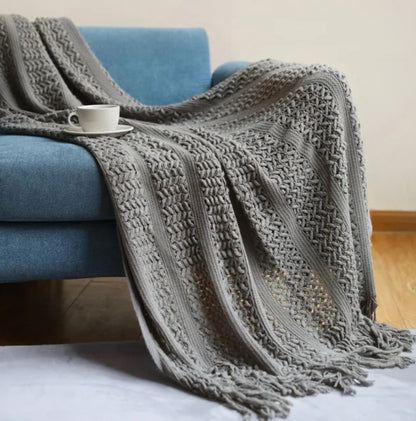 Willow Knitted Throw