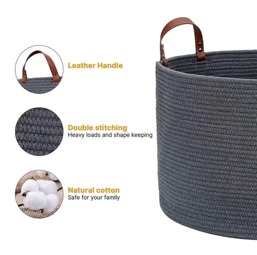 Phoebe Cotton Rope Storage Basket