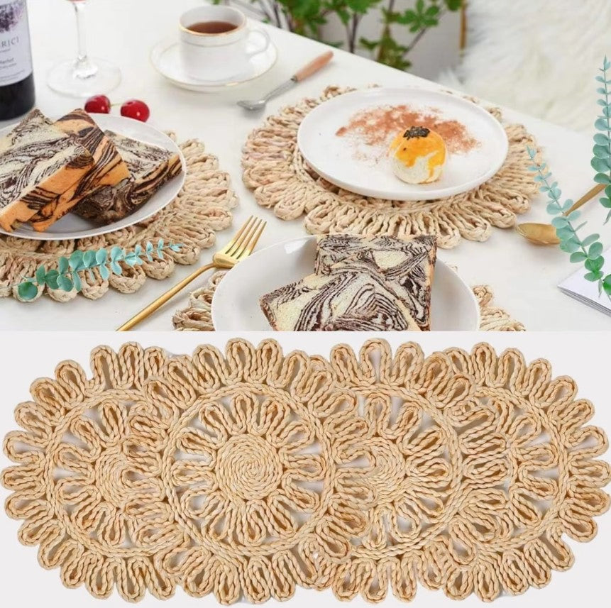 Everly Hand Braided Cornhusk Placemat