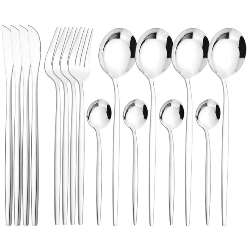 Ivanna Stainless Steel Flatware Set 16pcs