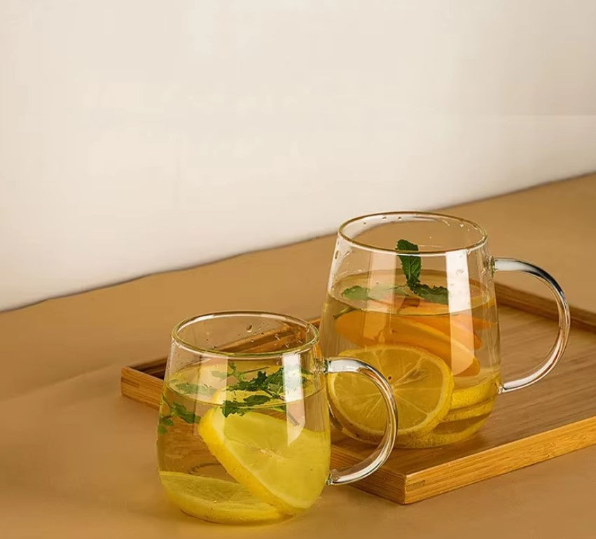 Shiloh Glass Mugs Set Of Four 12 oz