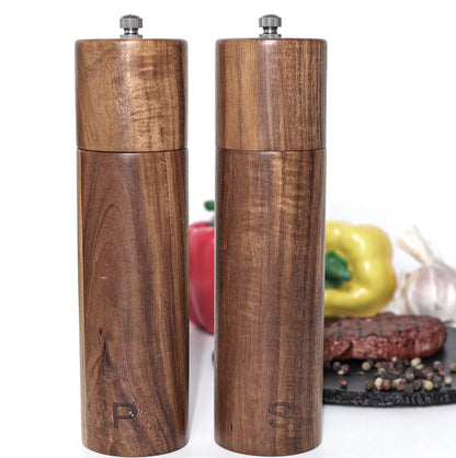 Acacia Wood Salt & Pepper Grinders