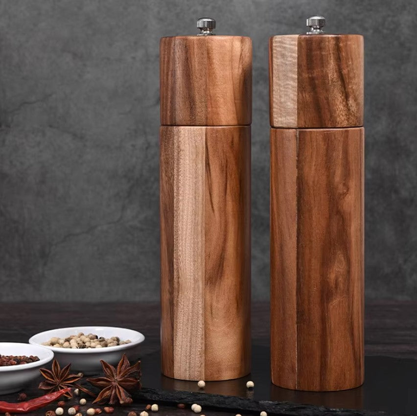 Acacia Wood Salt & Pepper Grinders