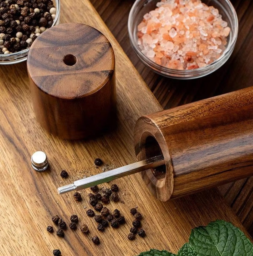 Acacia Wood Salt & Pepper Grinders