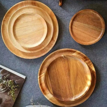 Wynter Acacia Wood Plates