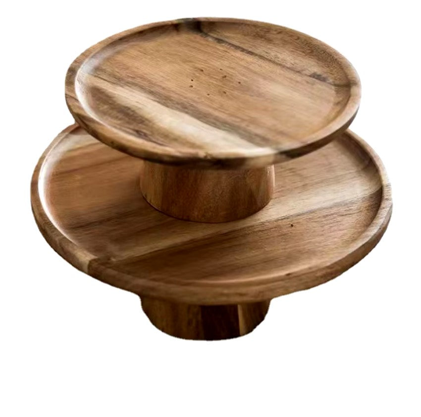 Parker Walnut Cake Stand