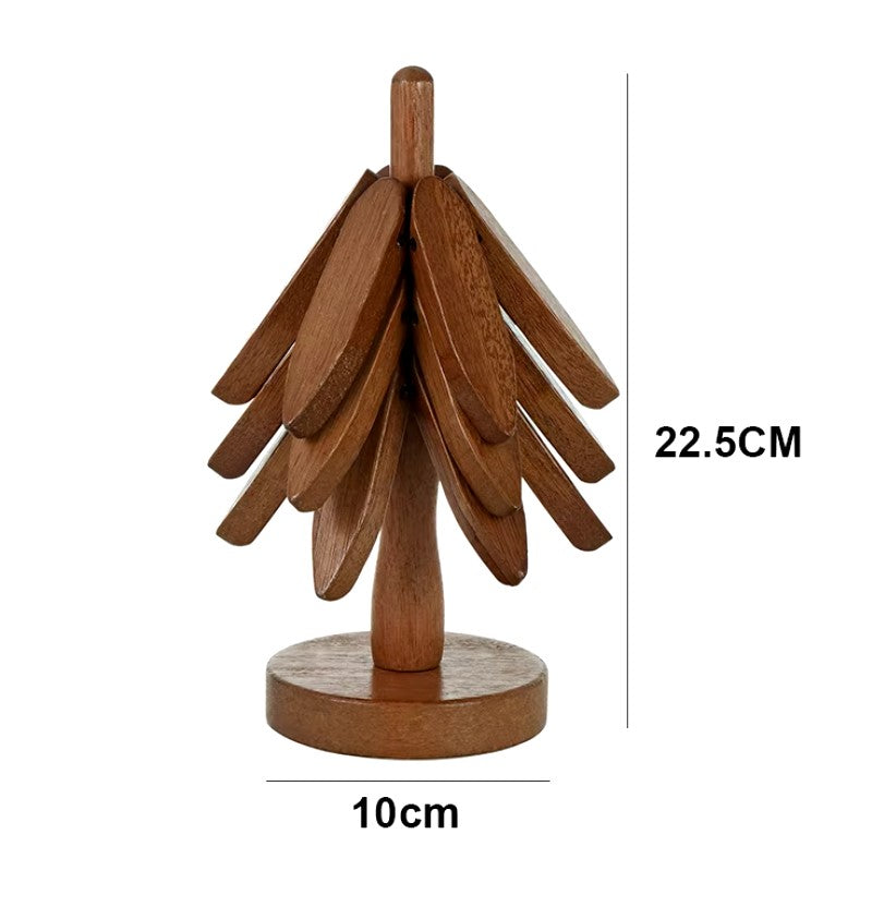 Bahari Walnut Coasters - Foldable Tree