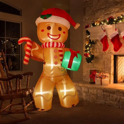 Inflatable Gingerbread Man 8ft