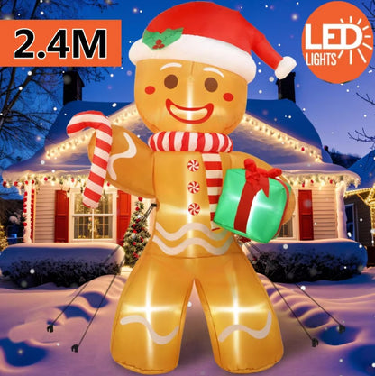 Inflatable Gingerbread Man 8ft