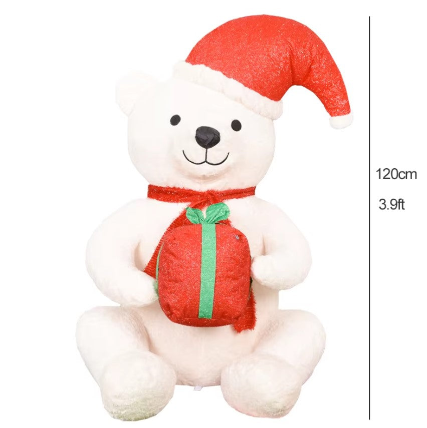 Inflatable Plush Polar Bear