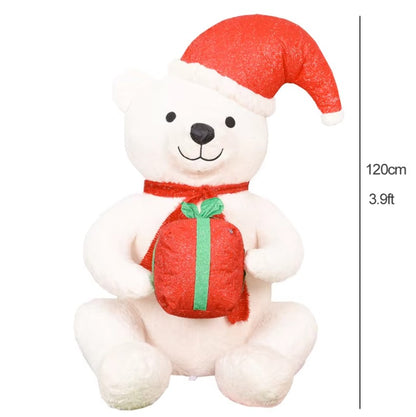 Inflatable Plush Polar Bear