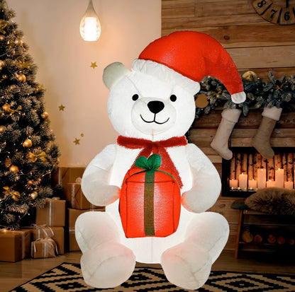 Inflatable Plush Polar Bear