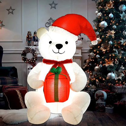 Inflatable Plush Polar Bear