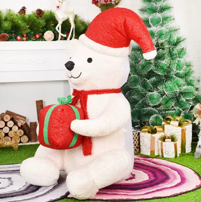 Inflatable Plush Polar Bear