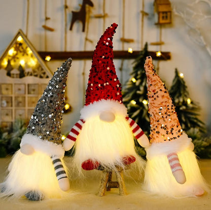 Sequin Christmas Gnomes