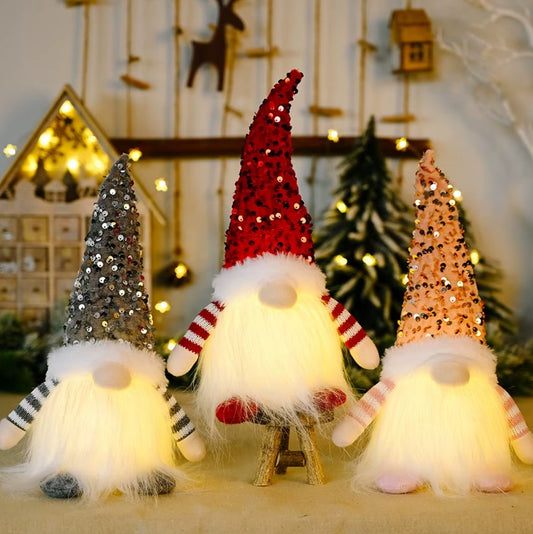 Sequin Christmas Gnomes