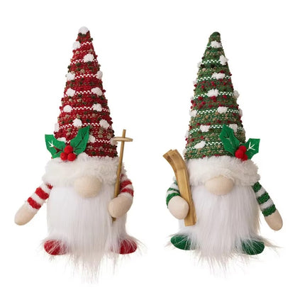 Skiing Christmas Gnomes