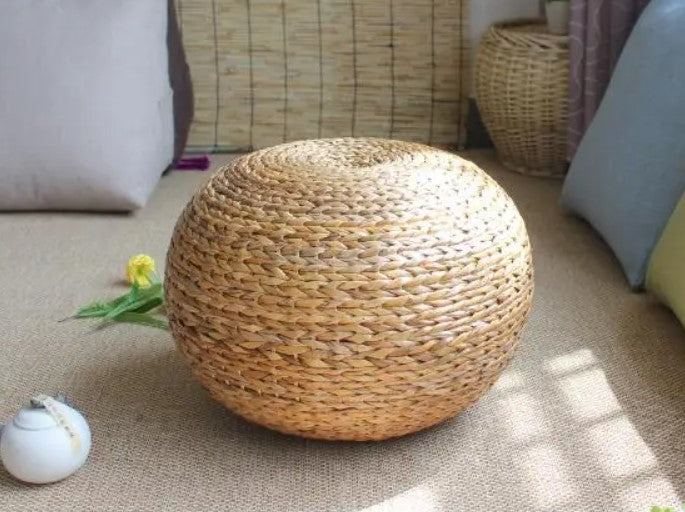 Audrey Rattan Ottoman