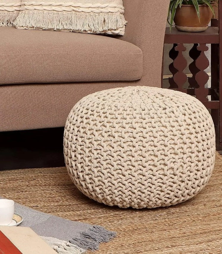 Hannah Knitted Pouf