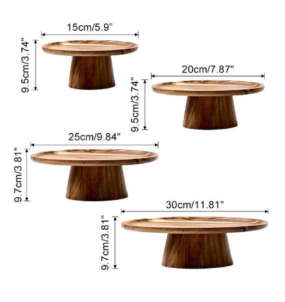 Parker Walnut Cake Stand