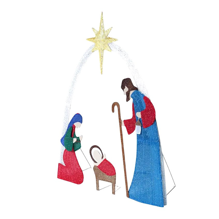 Elegant Lighted Nativity Scene